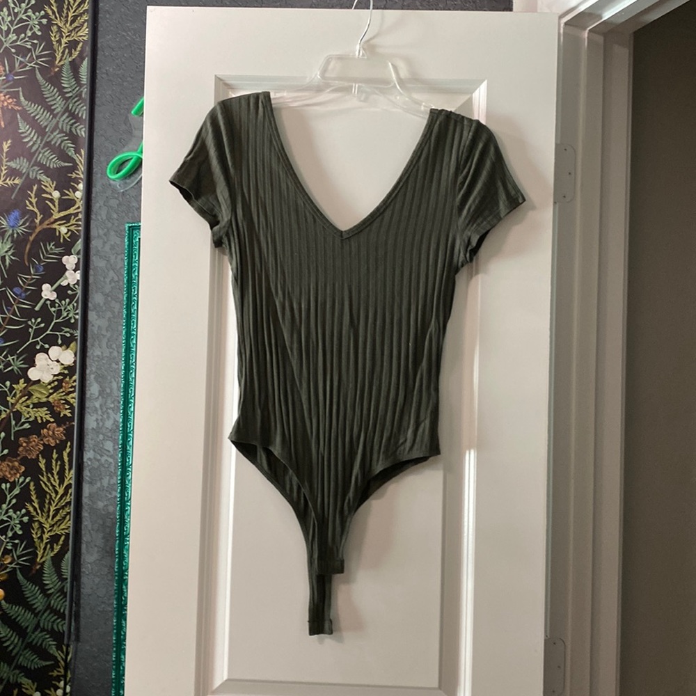 Medium Olive green onesie